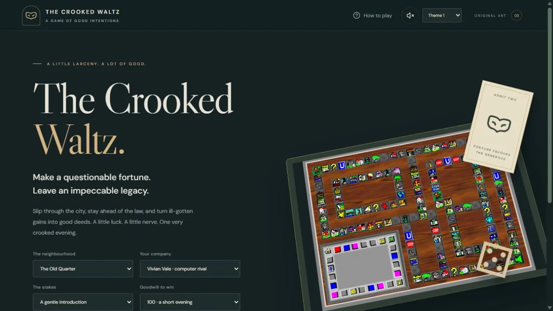 The Crooked Waltz, screenshot